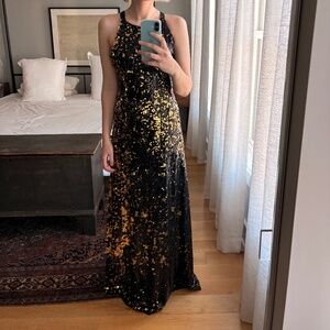 Milly Sequined Evening Gown / Maxi Dress — Excellent Condition